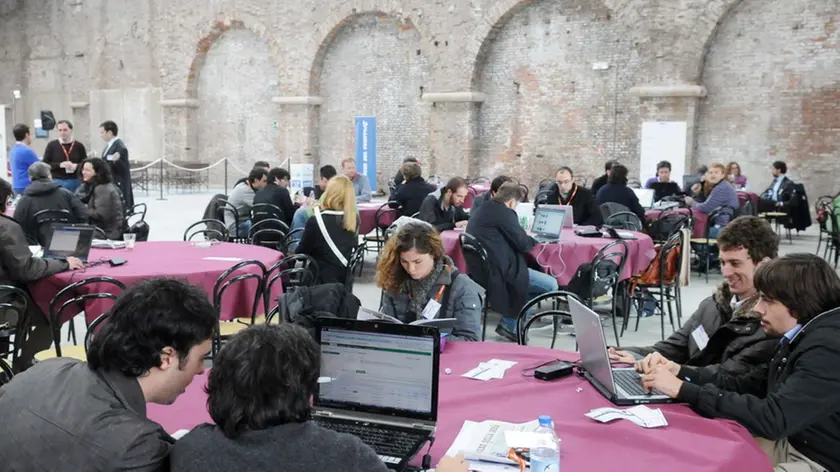 AGOSTINI VENEZIA 23.10.2009.- VENEZIA CAMP 2009. ARSENALE.- INTERPRESS