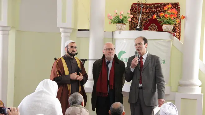 Il sindaco Orsoni in visita al centro culturale islamico di Marghera