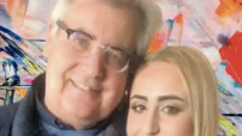 Giulia Di Tillio insieme a suo papà in una recente foto