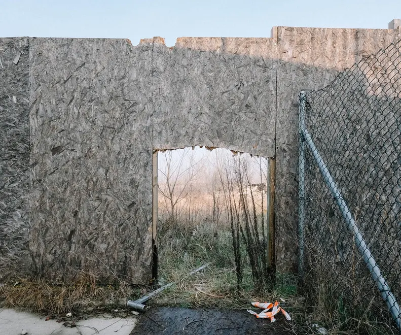 FOTO AGENZIA CANDUSSI / FURLAN / PORTO MARGHERA / PALA EXPO VENICE IN STATO DI ABBANDONO