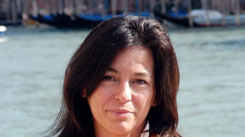 Venezia, 18.10.2005.- Protesta vongolari, bloccato il traffico per tre ore in Canal Grande.- Nella foto: Gina Tiozzo Semolante.- Interpress/Iannuzzi