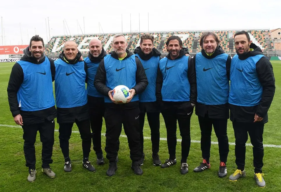 Interpress\M.Tagliapietra Venezia 29.02.2020.- Calcio Venezia Cosenza. Raccattapalle d'eccezione.