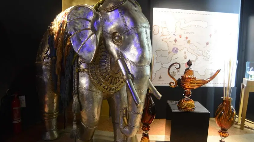 Interpress/M.Tagliapietra Venezia 13.05.2017.- Biennale Arte. Giardini. Padiglione Venezia. Nella foto: Elefante.
