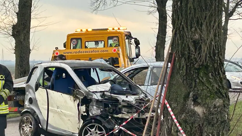 Incidente all’incrocio tra via Barchiata e via Confine nella zona di Torresella Portogruaro