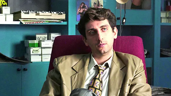 Pietro Castellitto nei panni di Riccardo Schicchi in "Diva Futura"