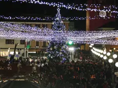 Foto Agenzia Candussi/ Morsego/ Mestre/Panoramica di Piazza Ferretto con le luci natalizie