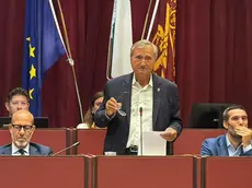 Il sindaco Brugnaro durante il suo intervento (foto Lorenzo Pòrcile)