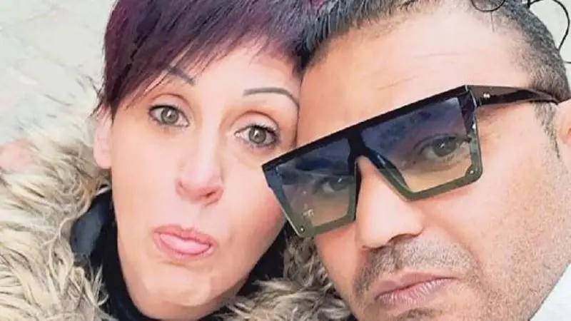 Bassem Degachi con la moglie