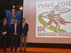 DE POLO - DINO TOMMASELLA - SAN DONA' DI PIAVE - PRESNTAZIONE RADUNO NAZ. BERSAGLIERI 2018- DA SX TEN. MAURO CATTAI (ORGANIZZATORE EVENTO) - FORCOLIN - CERESER