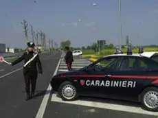 Un posto di blocco dei carabinieri a San Donà