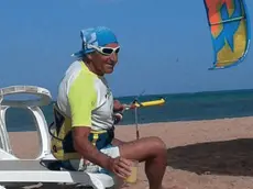 Renato Doro e il suo kitesurf