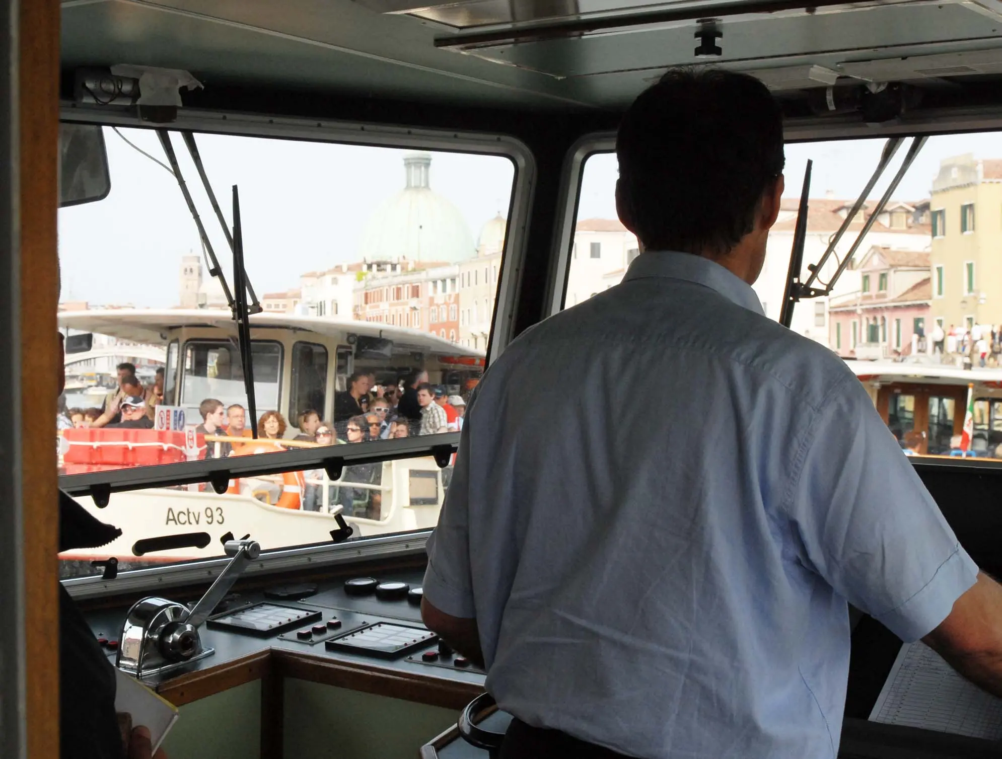 A bordo di un vaporetto Actv