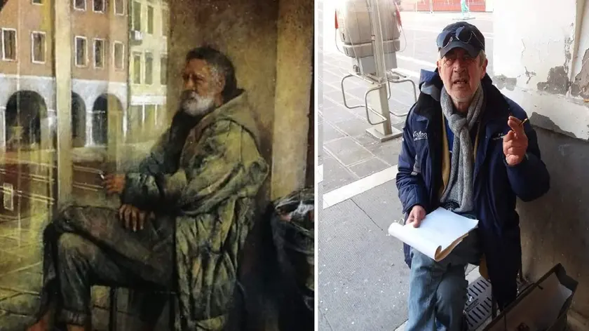 Giorgio Mandich, il sessantenne senzatetto e un suo ritratto