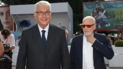 Mario Monicelli con Paolo Baratta