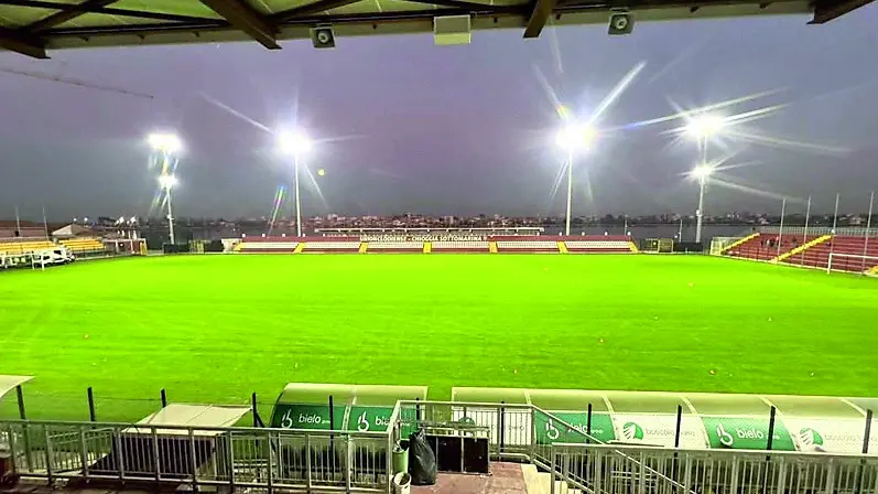 Lo stadio Ballarin dopo i lavori di ristrutturazione per poter disputare le partite di serie C