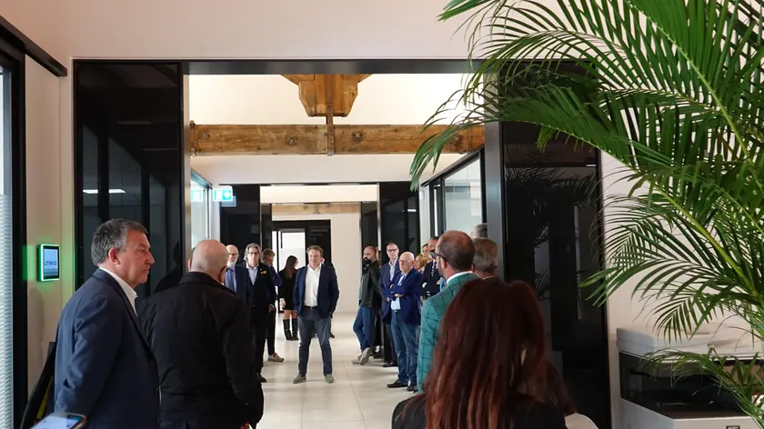 Il Business center nel chiostro del museo M9 a Mestre