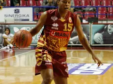 Partita basket femminile Umana Venezia VS Fila S. M. Lupari, Palasport Taliercio, Mestre. Nella foto: Mc Callum dell'Umana Venezia.