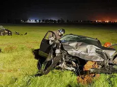 L'incidente in cui ha perso la vita Rizzetto (Foto dei vigili del fuoco)