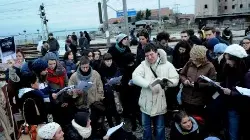 La protesta degli studenti veneziani