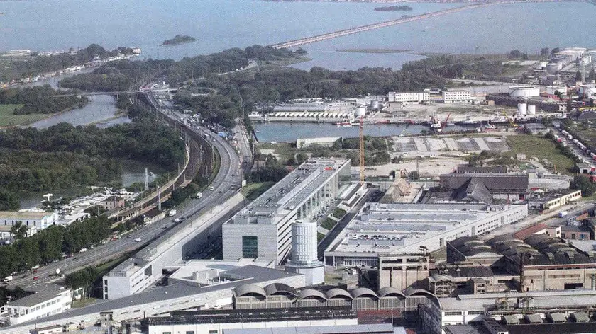 Una veduta del parco tecnologico scientifico Vega di Porto Marghera