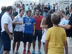Interpress/M.Tagliapietra Venezia 10.08.2013.- Alessandro Del Piero in Piazza San Marco