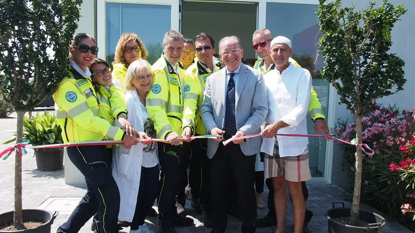Lorenzo Porcile/ Lungomare Adriatico Nord, Sottomarina / inaugurazione nuovo centro salvataggio sottomarina