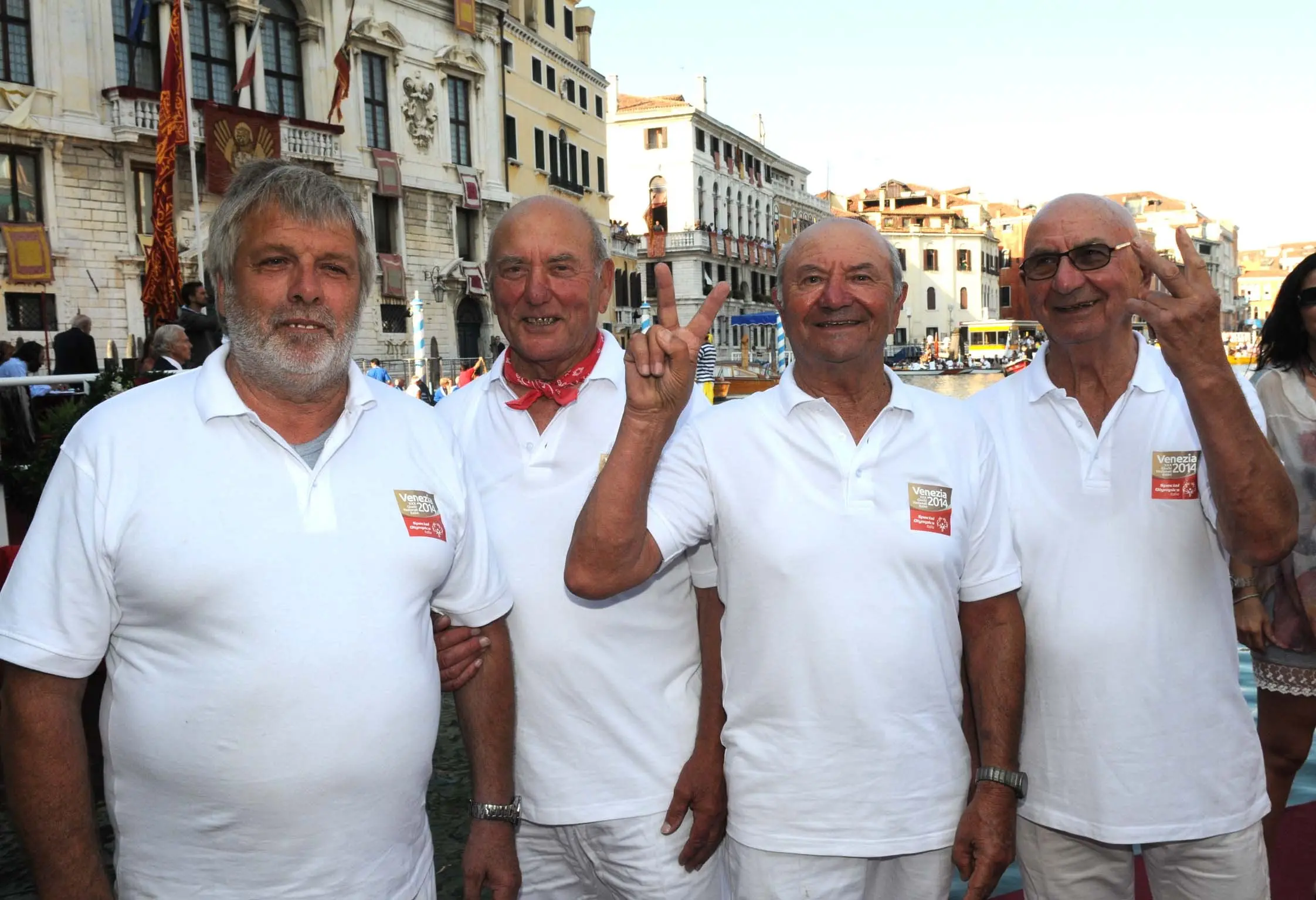 Interpress/Mazzega Vitucci Venezia, 01.09.2013.- Regata Storica 2013.- nella foto Crea, Ciaci e Bepi e Palmiro Fongher