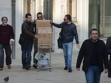 Vitucci Interpress/Tagliapietra Venezia 09.11.201.- ( servizio esclusivo) Controlli e sequestri documentazioni della Guardia di Finanza negli uffici dell'Edilizia Privato del Comune di Venezia in campo Manin