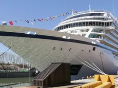 Inaugurazione della nave da crociera Viking Star nello stabilimento Fincantieri di Porto Marghera