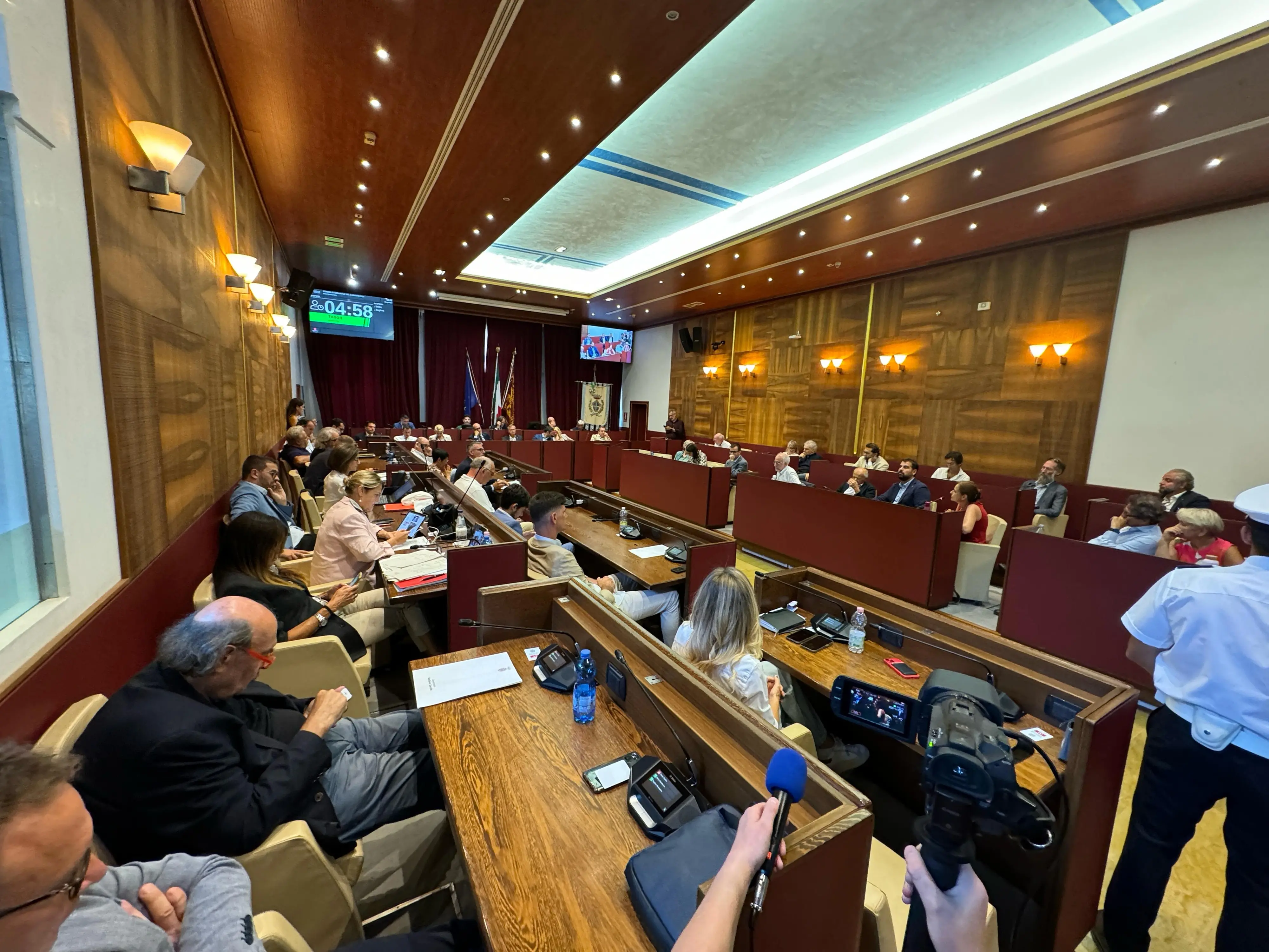 L'aula del consiglio comunale a Mestre