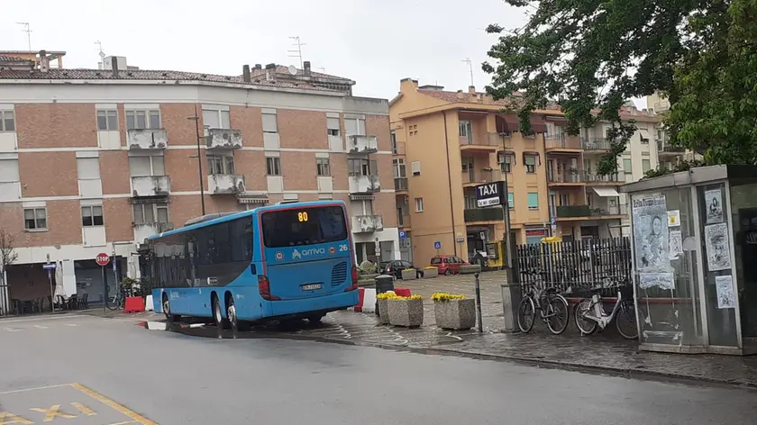 Un bus di Arriva Veneto al capolinea di piazzale Europa