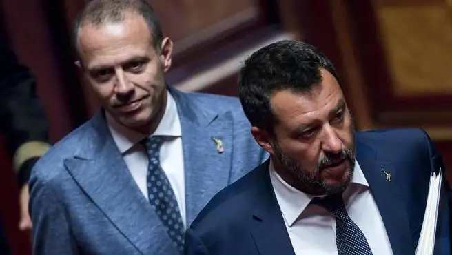 Matteo Salvini e Massimiliano Romeo