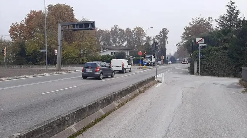 Via Roma dove sorgerà la rotatoria