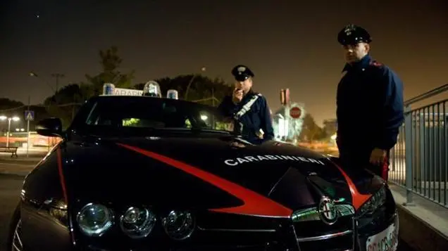 Indagini in corso dei carabinieri
