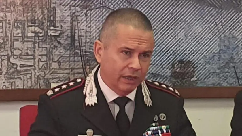 Il comandante provinciale dei carabinieri, il colonnello Marco Aquilio