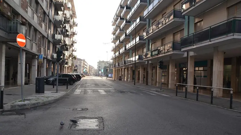 MESTRE - DOMENICA ECOLOGICA SENZA AUTO - IL CENTRO DESERTO PER IL BLOCCO AL TRAFFICO DELLE MACCHINE