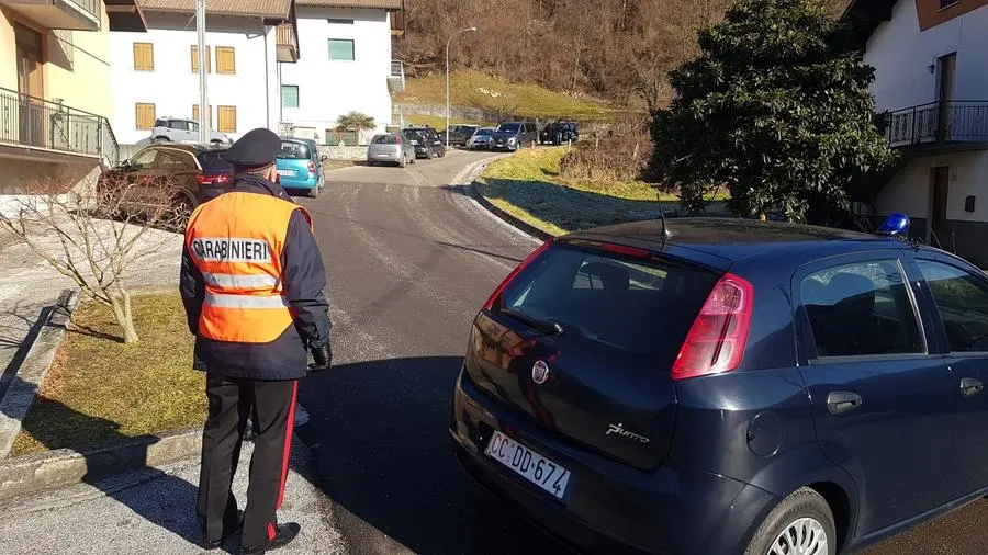 I carabinieri arrivati sul posto