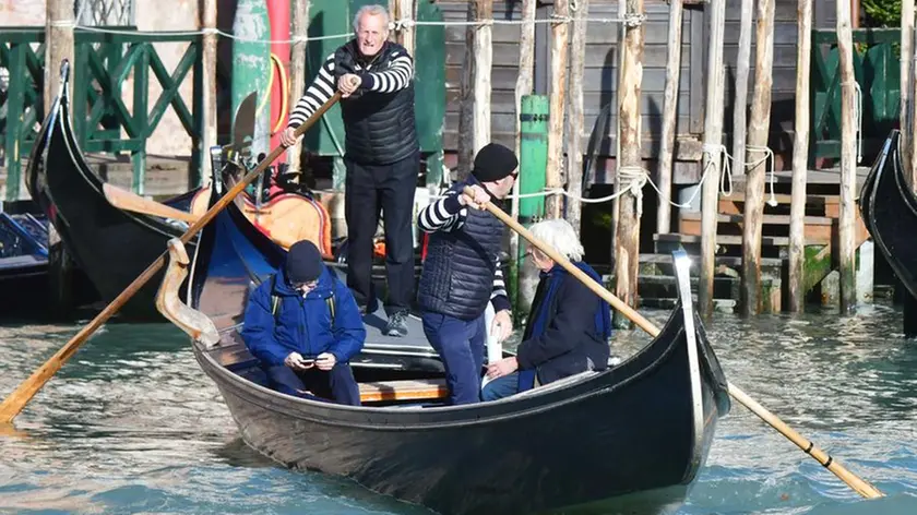 Una gondola in Canal Grande