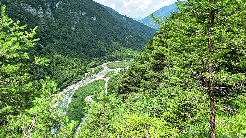 La valle del Vanoi che ospiterà l'invaso