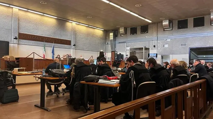 Un udienza in aula bunker del processo ai Casalesi di Eraclea
