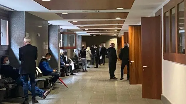 I corridoi del Tribunale di Venezia