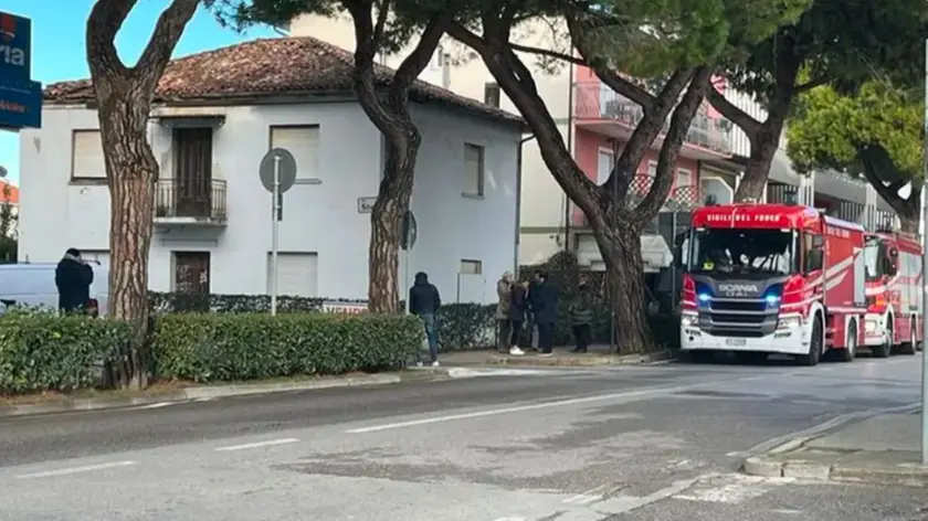 I vigili del fuoco a Bibione
