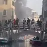 L'incendio della barca a Cannaregio