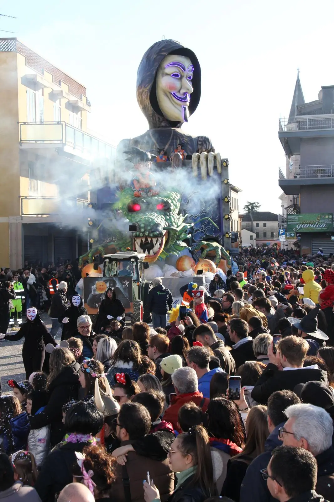 I carri del Carnevale di Ceggia (Foto Bortoluzzi)