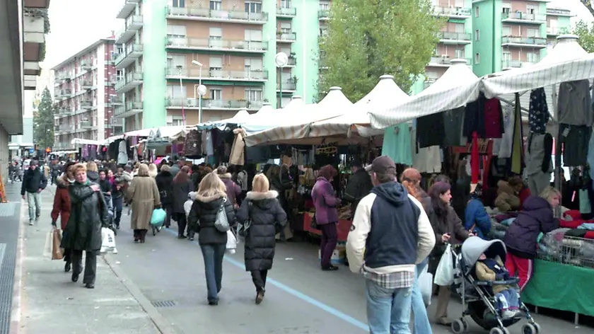 I banchi del mercato di Mestre