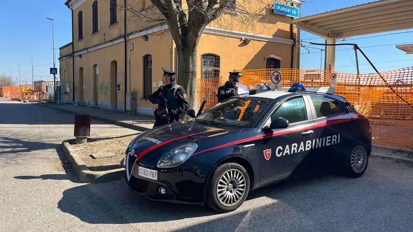 I carabinieri alla stazione di Fossalta