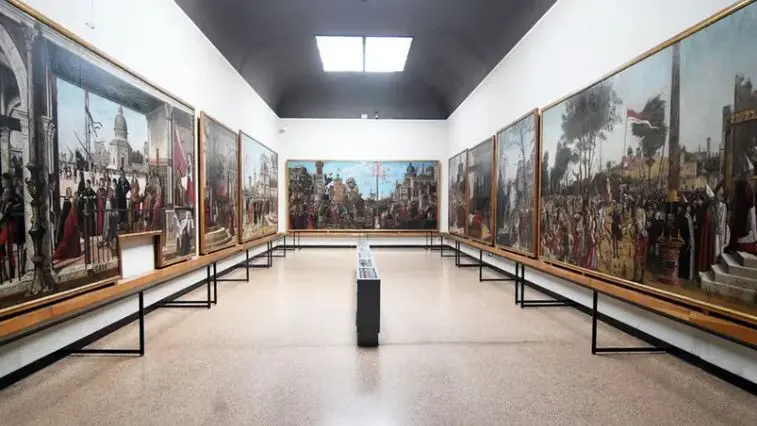 Scene del ciclo di Sant’Orsola dipinto da Vittore Carpaccio, alle Gallerie dell’Accademia