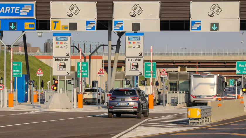 Il casello della Pedemontana veneta a Spresiano