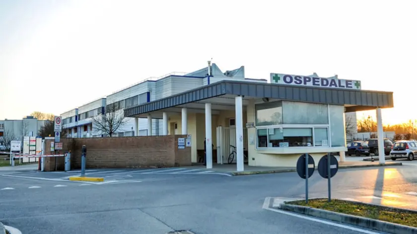 L'ingresso dell'ospedale di Mirano