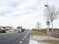 L’autovelox posizionato sulla Treviso Mare nel Comune di Meolo che è stato spento